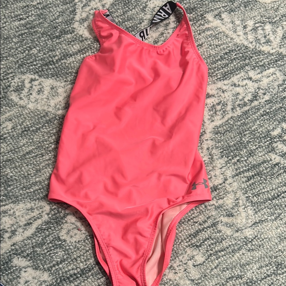 Under Armour Pink One Piece Swimsuit Classic Design